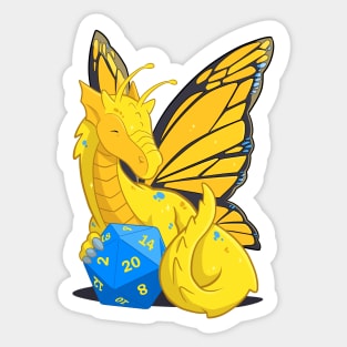 Fairy Dragon d20 Sticker